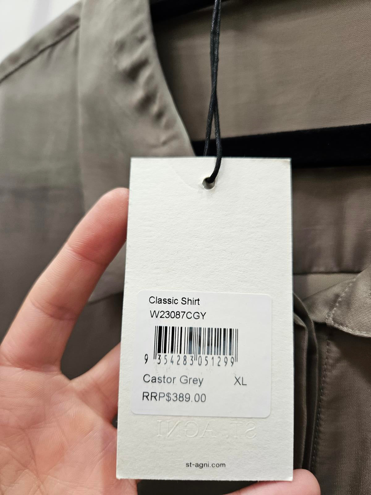 ST. AGNI Classic Shirt - Castor Grey