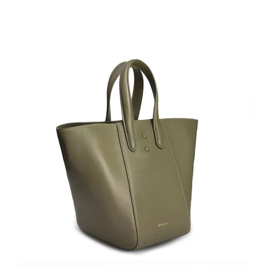 Eight mini leather khaki bag