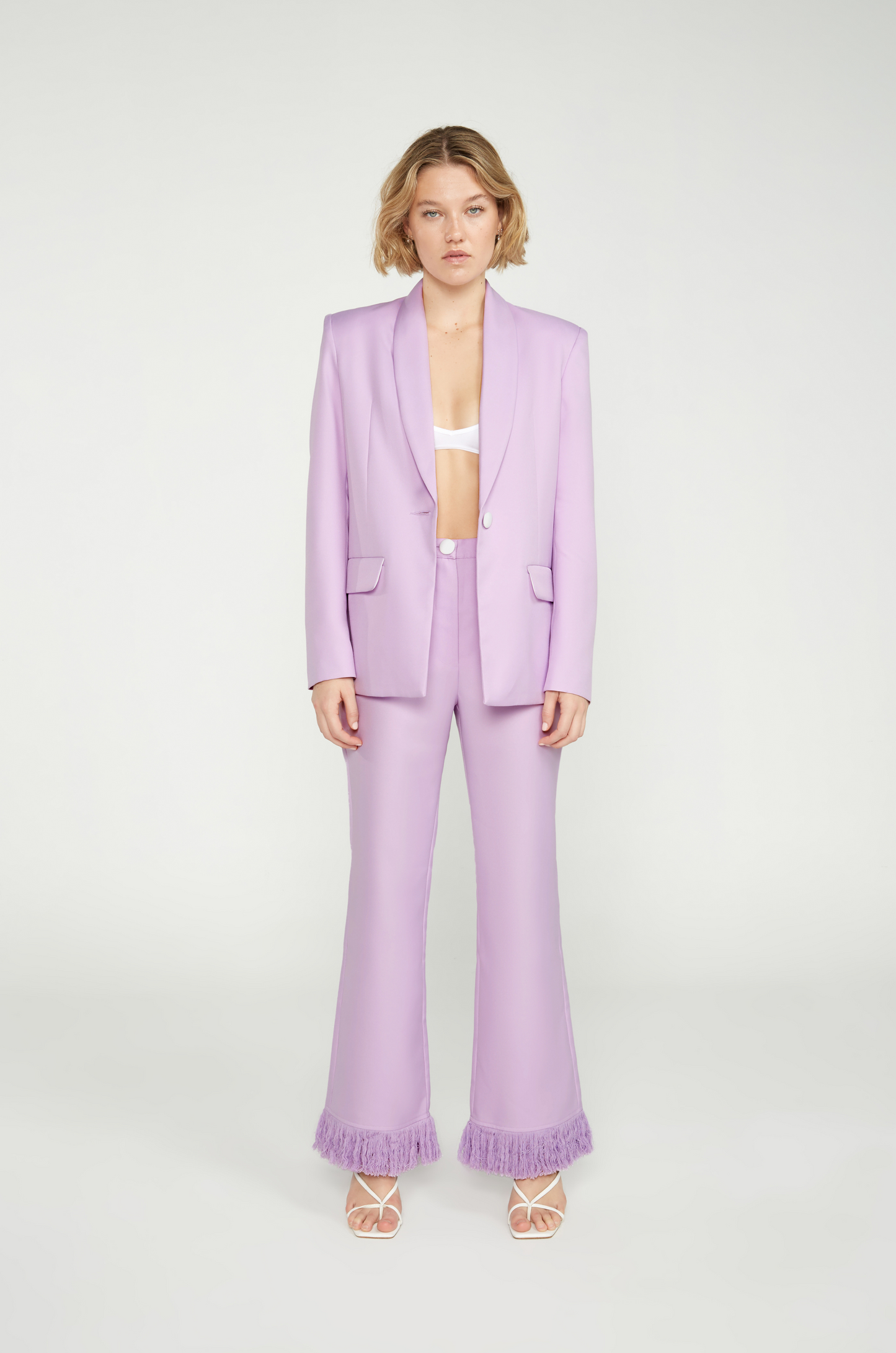 FIRST COLOURS - SELF PORTRAIT BLAZER - LAVENDER