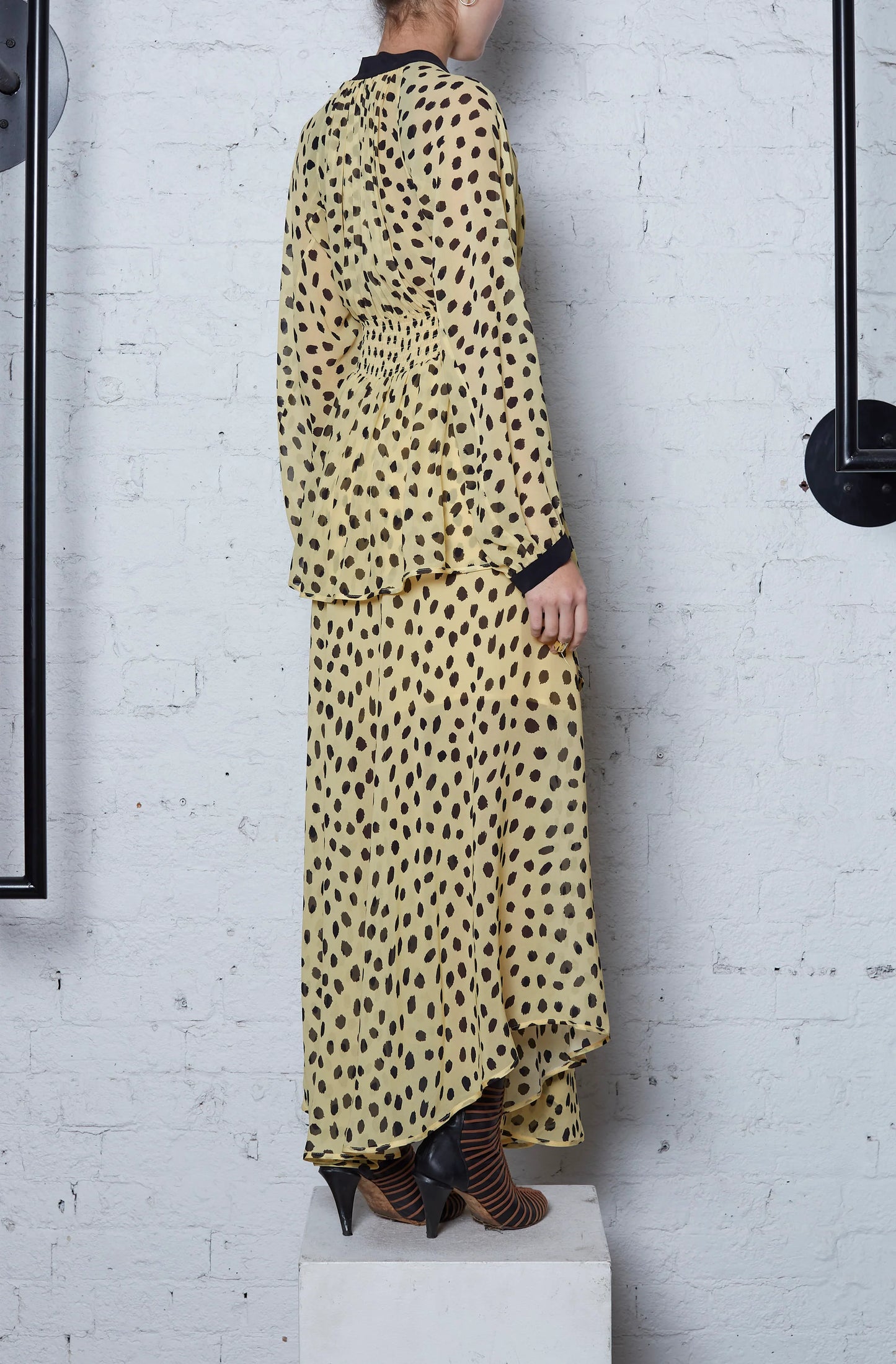 Ecology Layered Dress - Black Spot