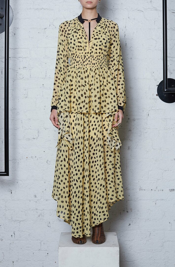 Ecology Layered Dress - Black Spot