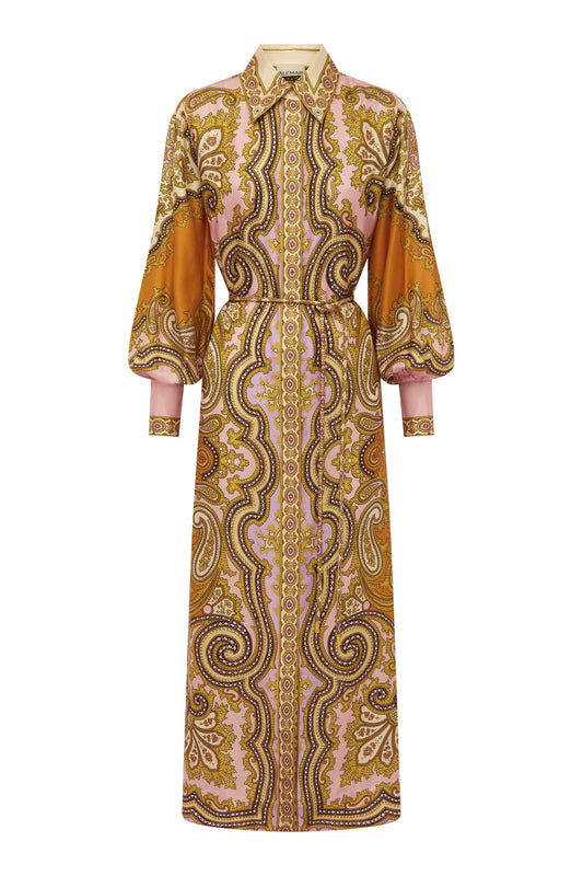 CLEMENZA SILK SHIRTDRESS