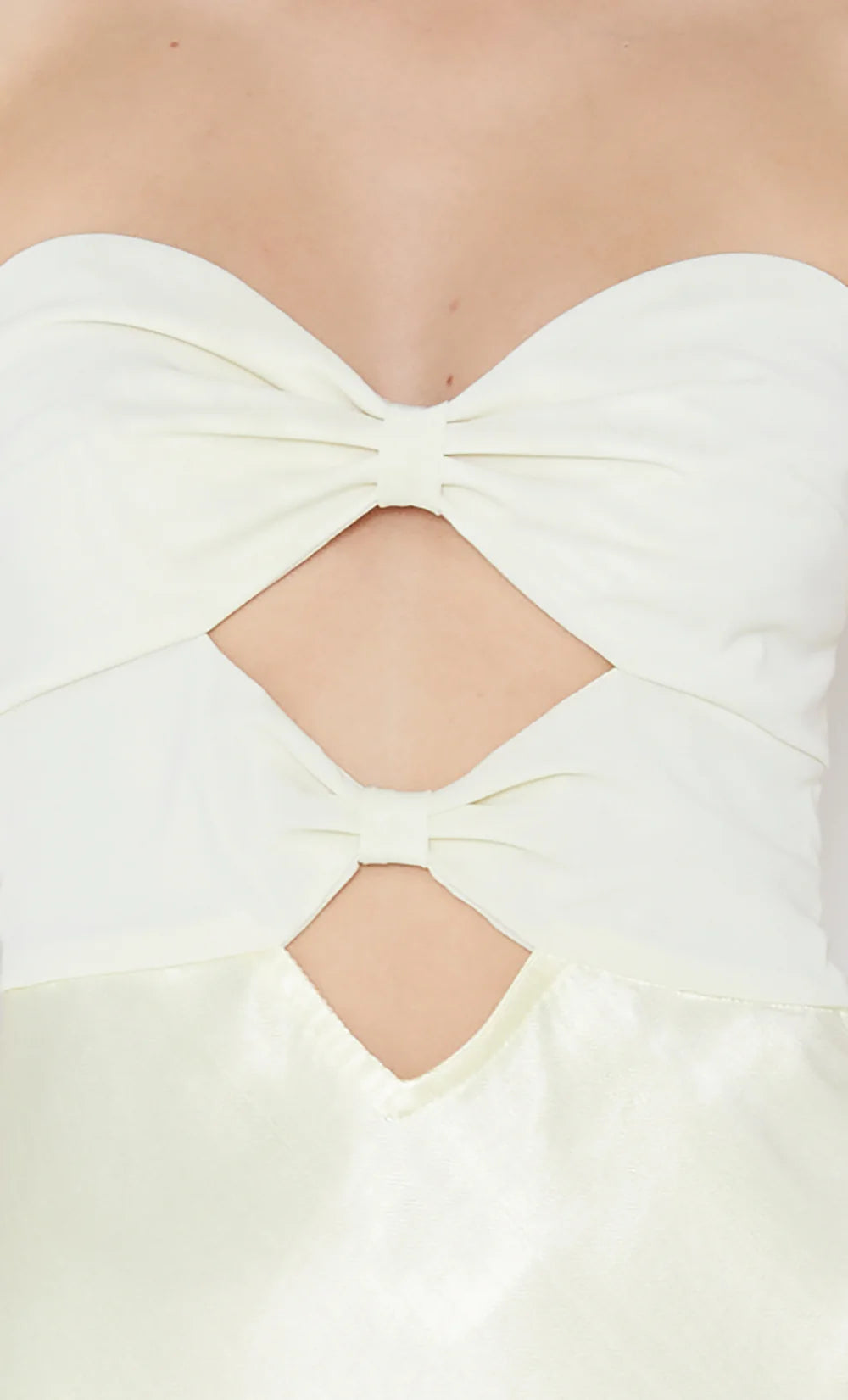 HALLE STRAPLESS DRESS - YELLOW