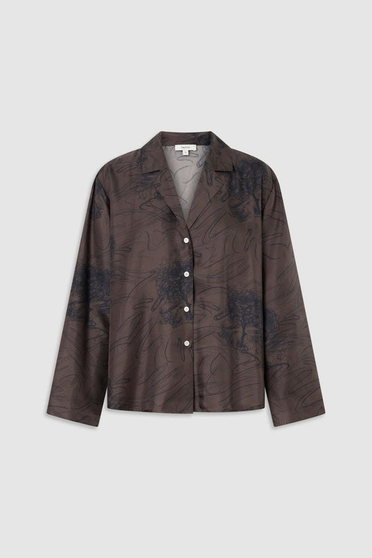 SCRIBBLE TREE LS CAMP SHIRT