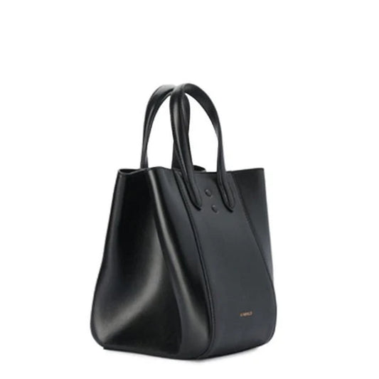 Eight mini leather black bag