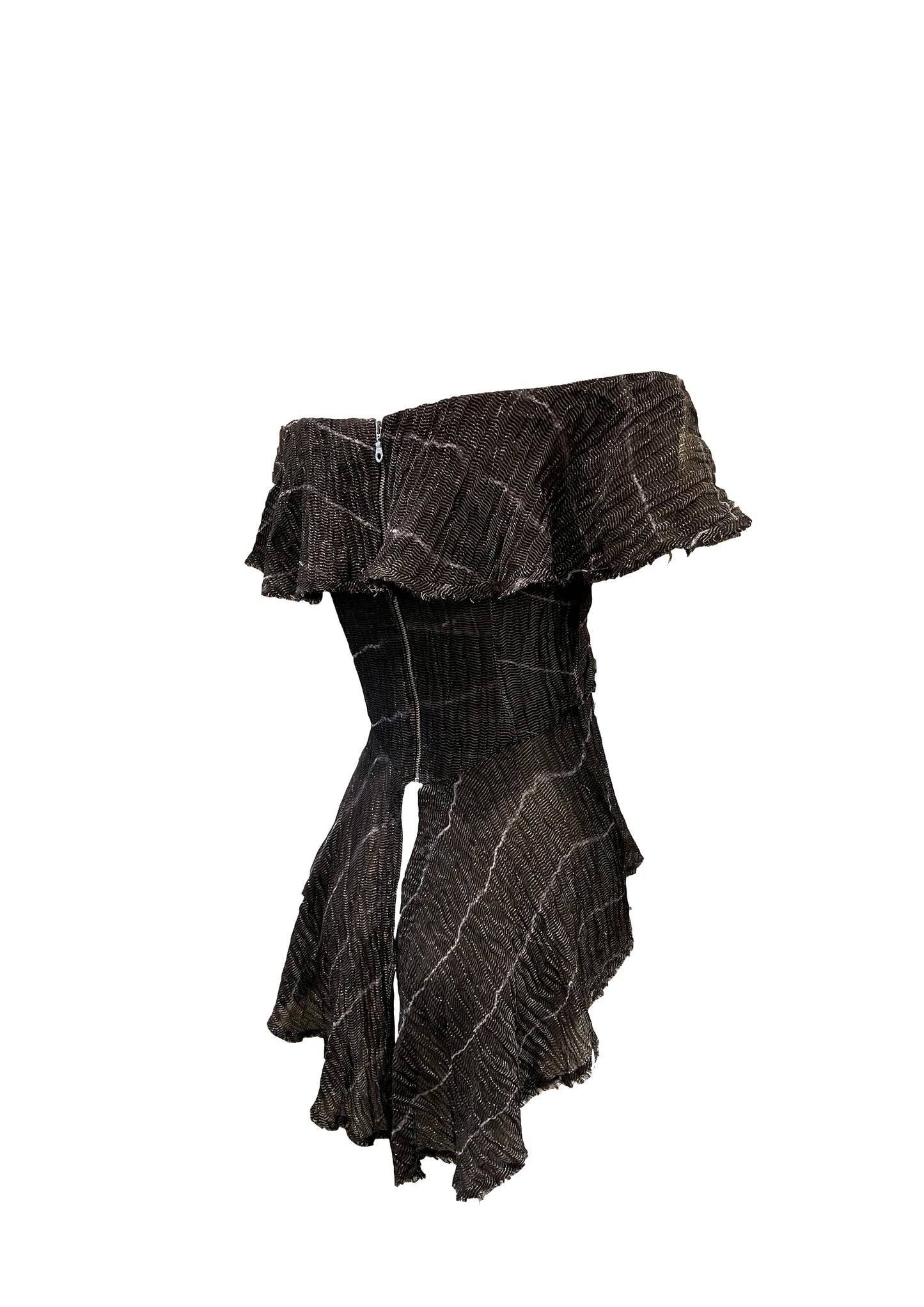 HAND WOVEN SILVER TOP