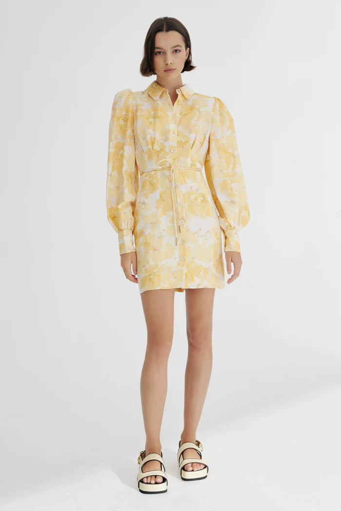 SIGNIFICANT OTHER Matilda Midi Dress - Gold Pop