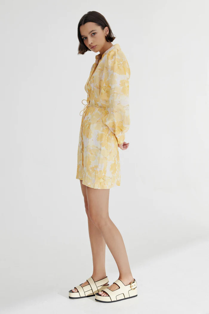 SIGNIFICANT OTHER Matilda Midi Dress - Gold Pop