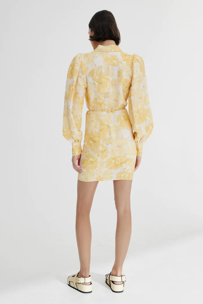 SIGNIFICANT OTHER Matilda Midi Dress - Gold Pop