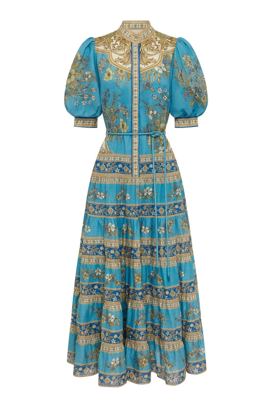 CASSIE TIERED MIDI DRESS