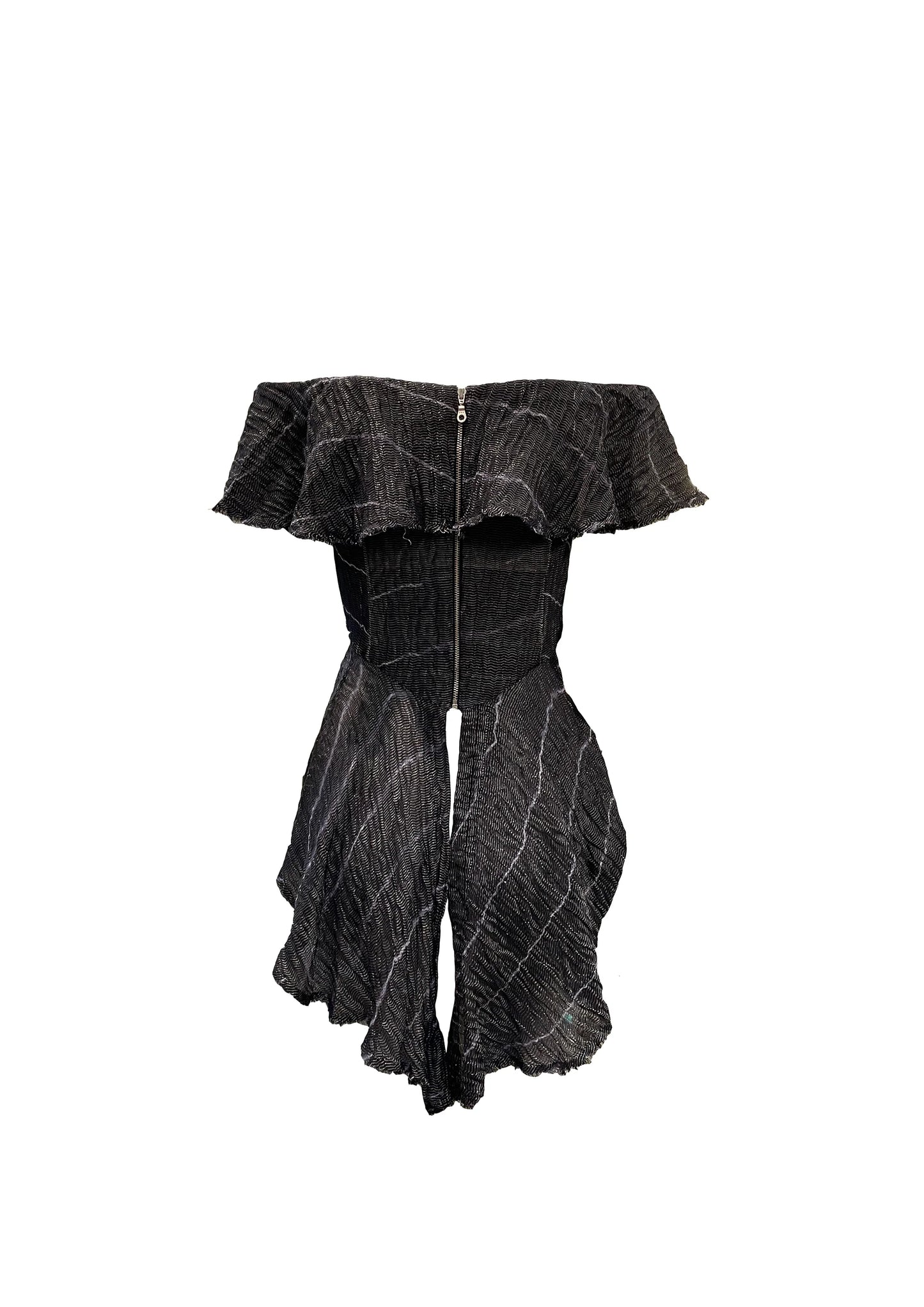HAND WOVEN SILVER TOP