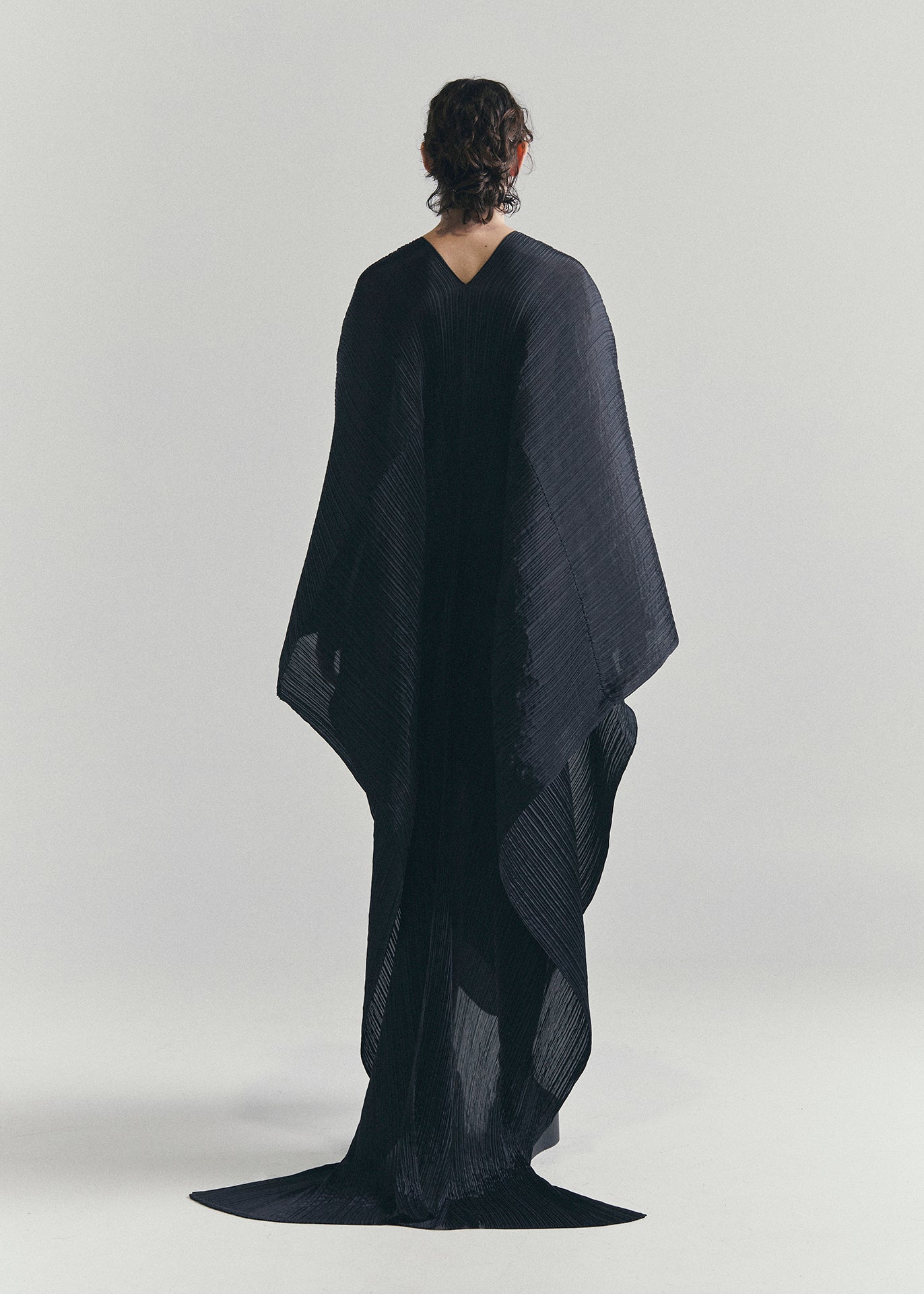 RECIETY - PLEATS PLEASE ISSEY MIYAKE LONG DRESS - BLACK