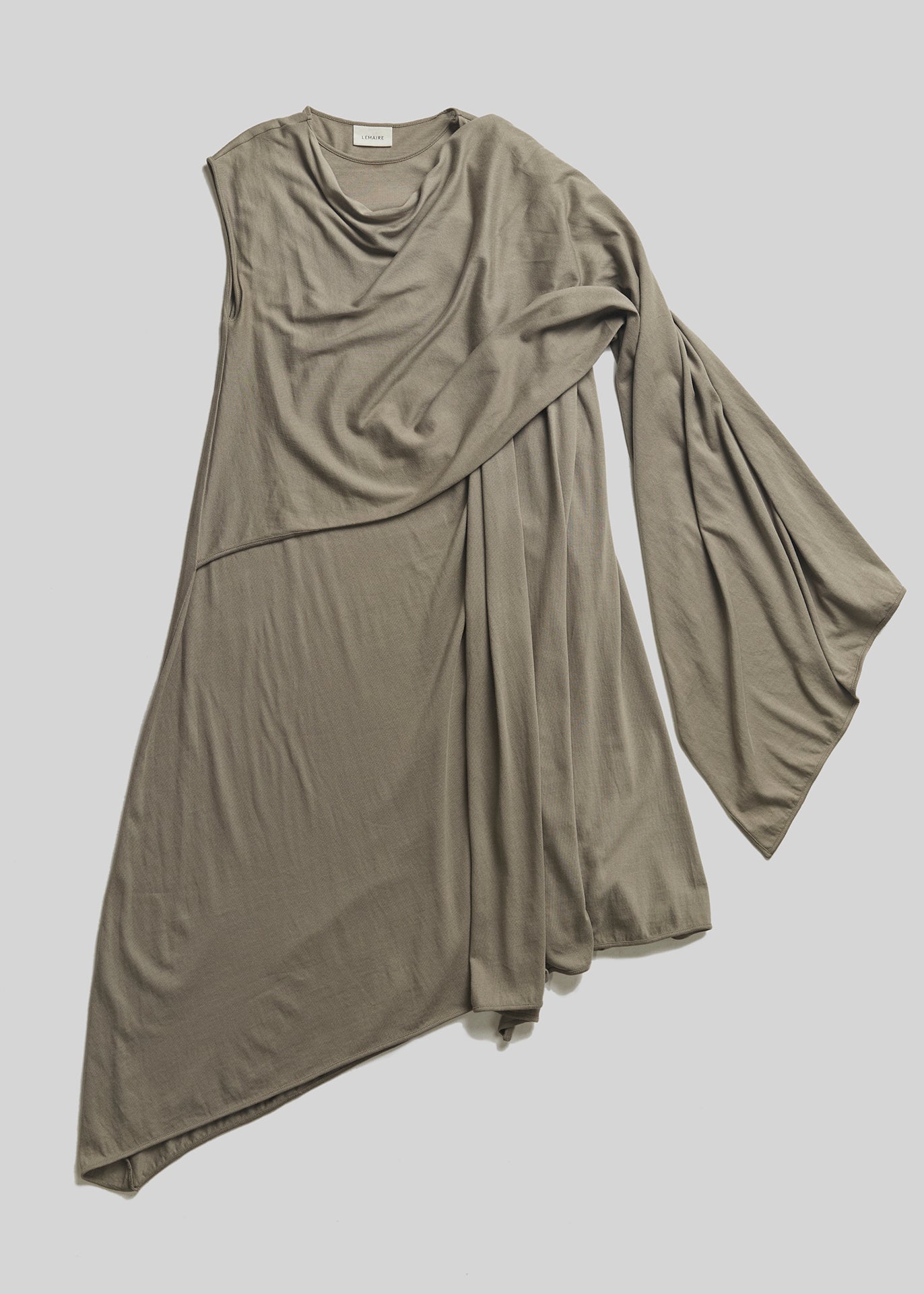 RECIETY - LEMAIRE DRAPED DRESS - GREY