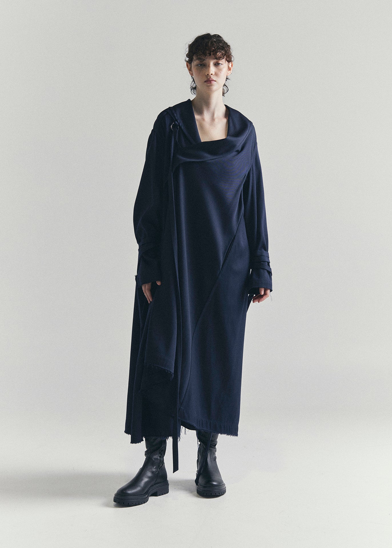 RECIETY - LOEWE RUNWAY DRESS LOOK 30 - NAVY