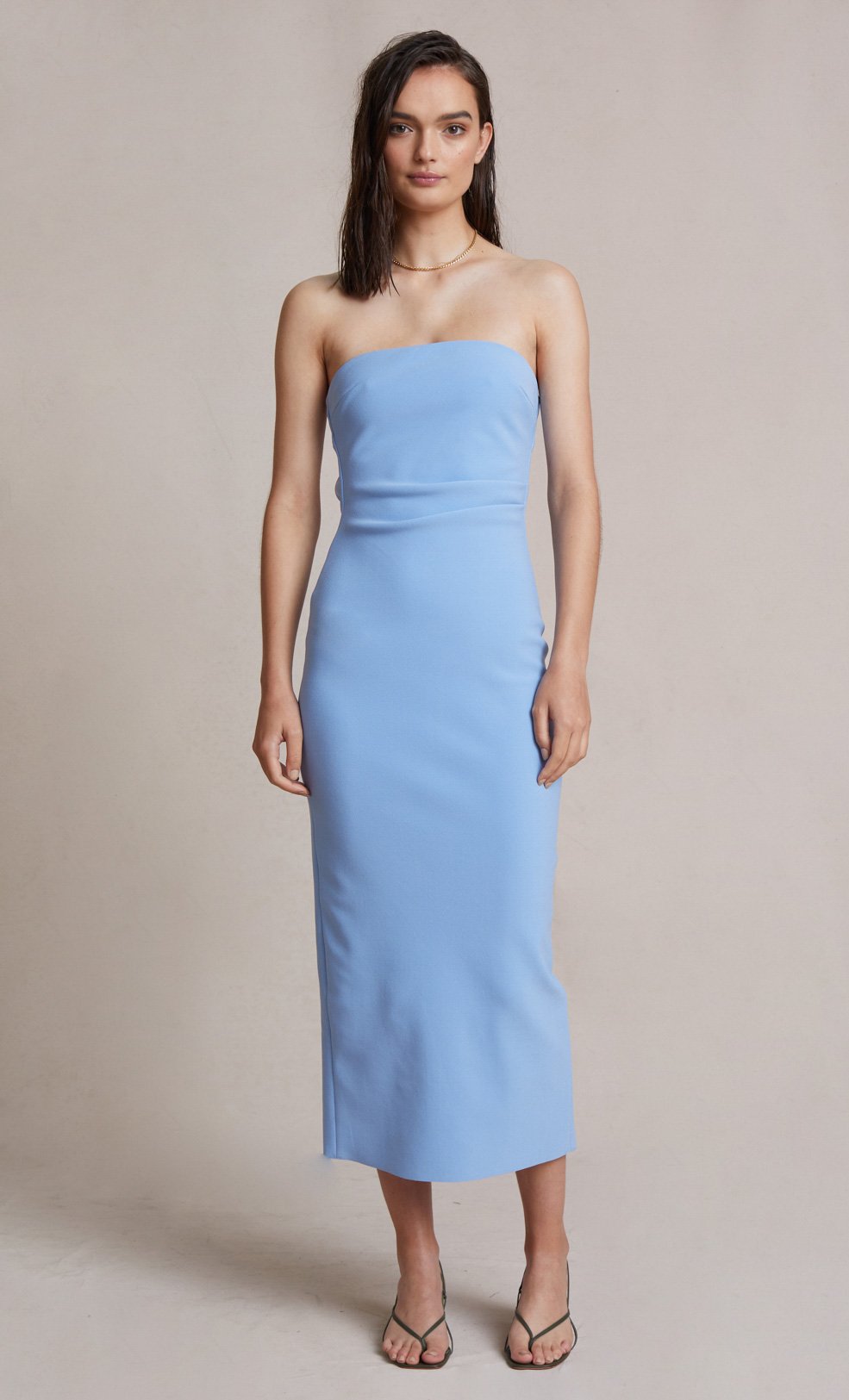 BEC + BRIDGE - NOA MIDI DRESS - BLUE - PRELOVED Revibe Collective BEC + BRIDGE - NOA MIDI DRESS - BLUE - PRELOVED Revibe Collective