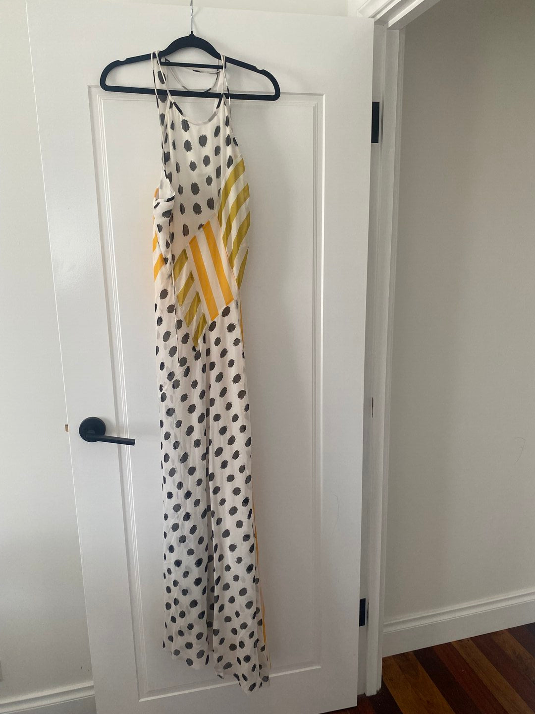 Monarch Bias Halter Dress - Multiprint