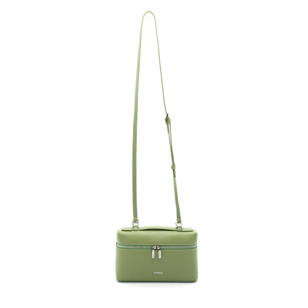 Number 2 juniper green leather handbag