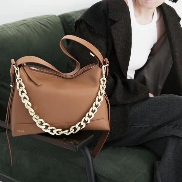 Rhode leather tan shoulder bag