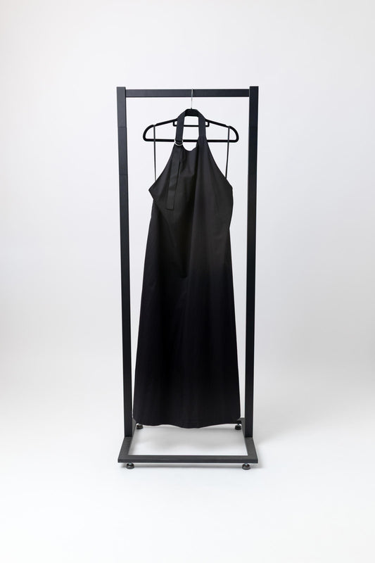 ST. AGNI Ring Detail Halter Dress - Black