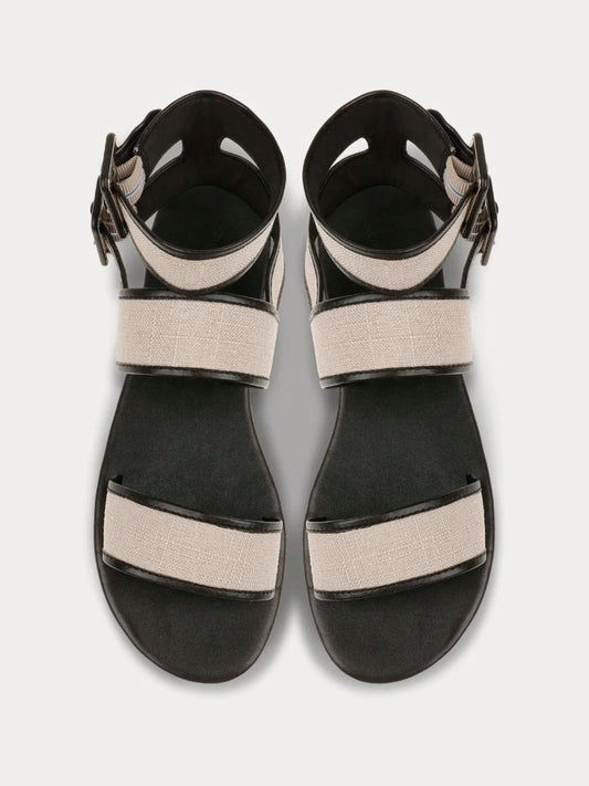 Mara & Mine - Aurora Sandal Beige/Black Size 10