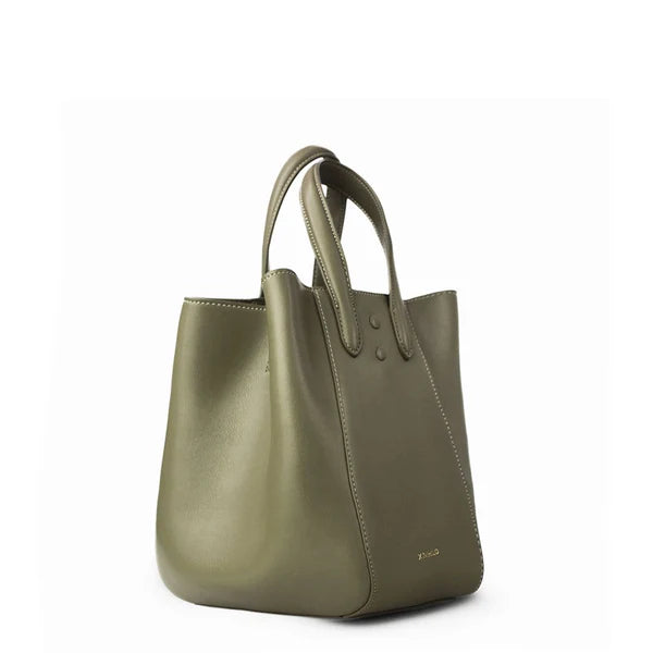 Eight mini leather khaki bag