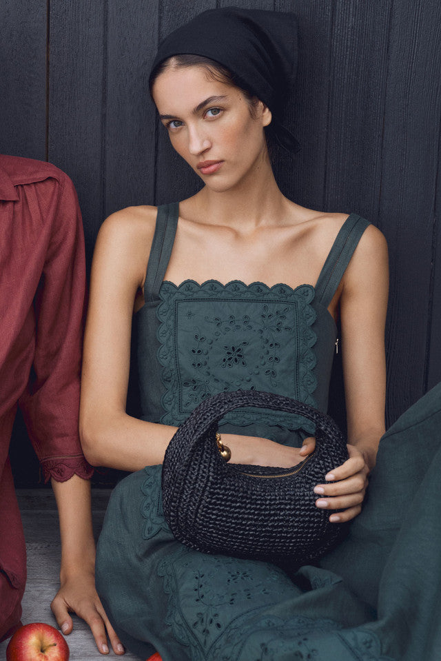 CLARA STRAW MINI BAG