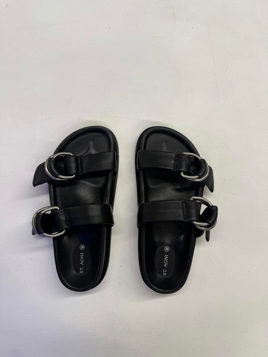 ST. AGNI Ring Detail Slide - Black