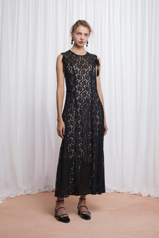 Audrey Dress Cotton/Nylon Black