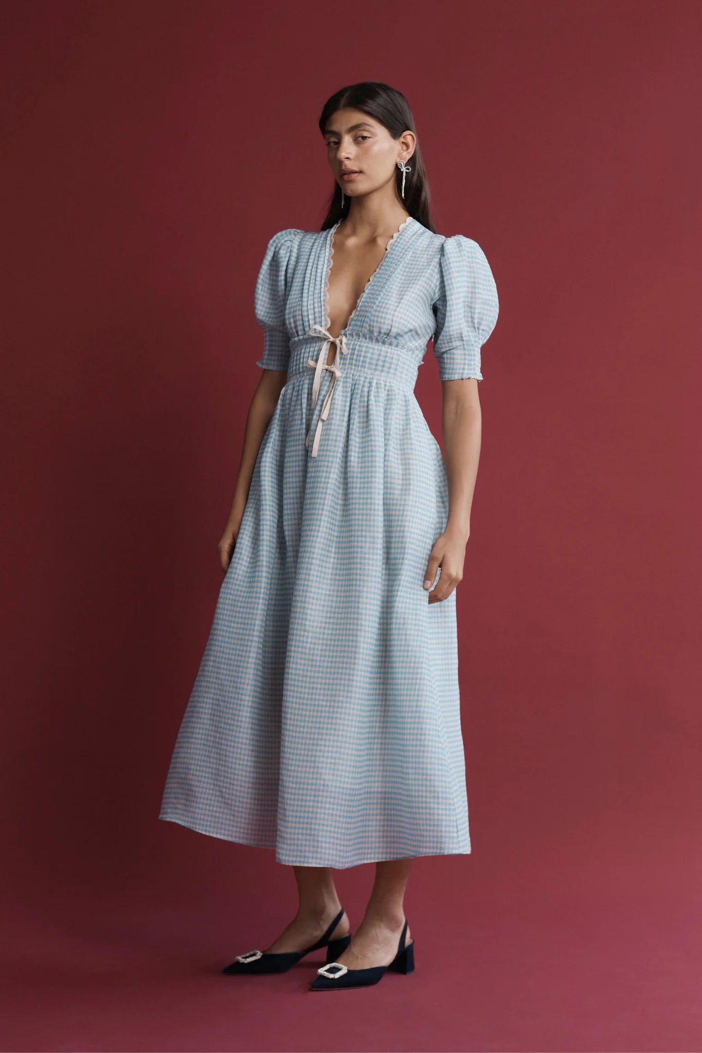Boehm Dress Blue Gingham