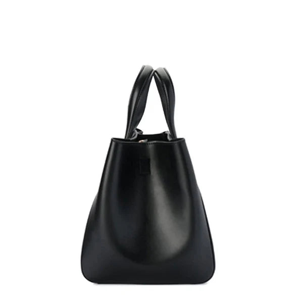 Eight mini leather black bag