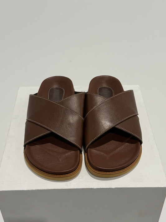 James Smith - La Sponda Slide Vintage Brown Size: 5