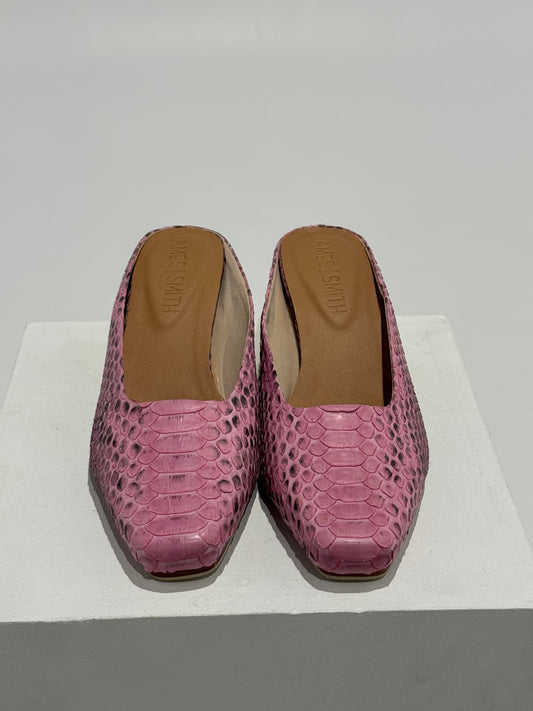 James Smith - Messina Mule Pink Snake Size: 6