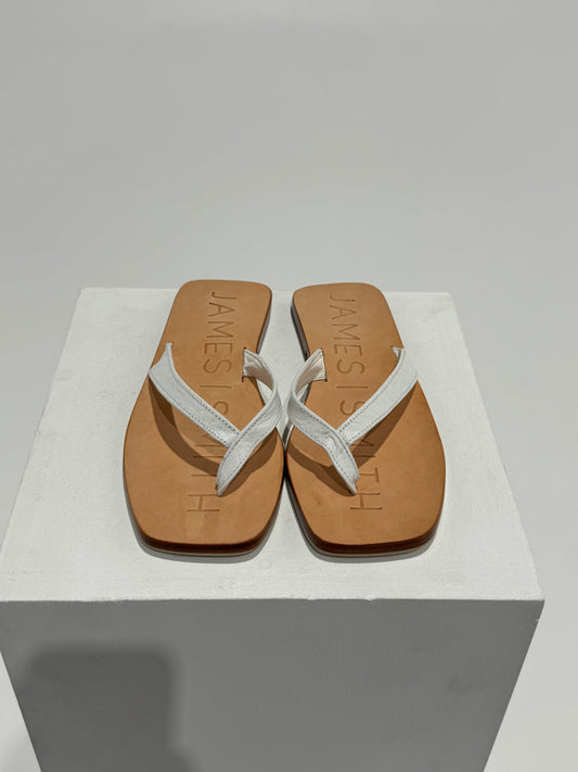 James Smith - Innamorata Slide White Croc Size: 5