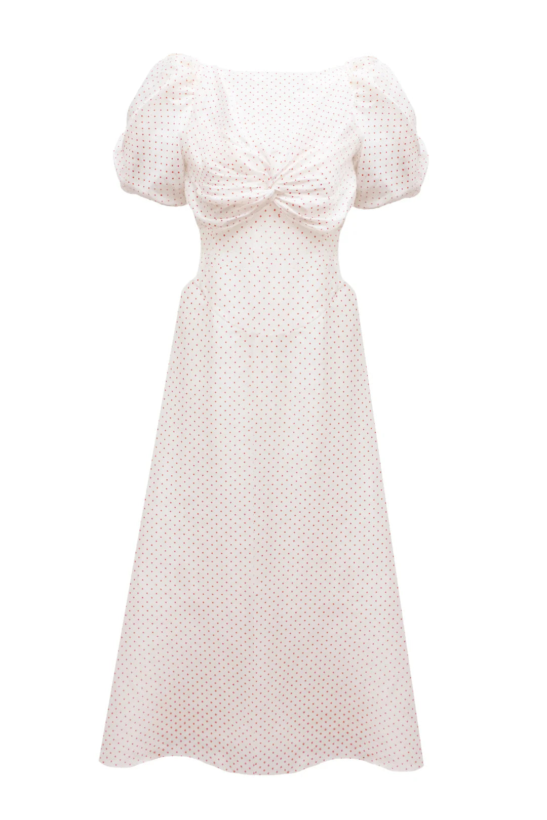 Tallulah Dress Red and White Spot