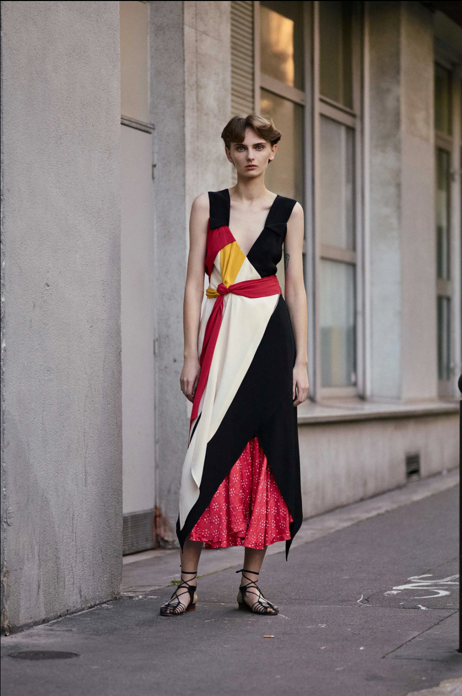 PURE BIAS DRAPE DRESS