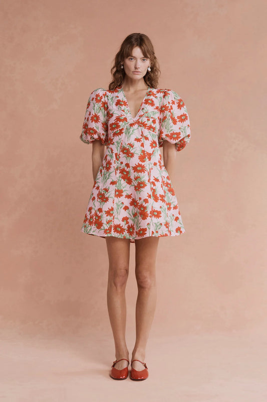 Adeline Mini Dress Aster Floral