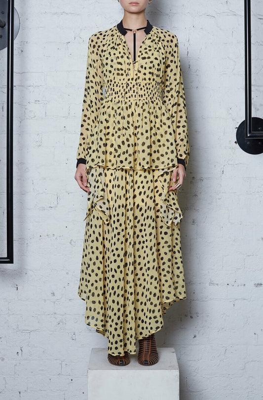Ecology Layered Dress - Black Spot