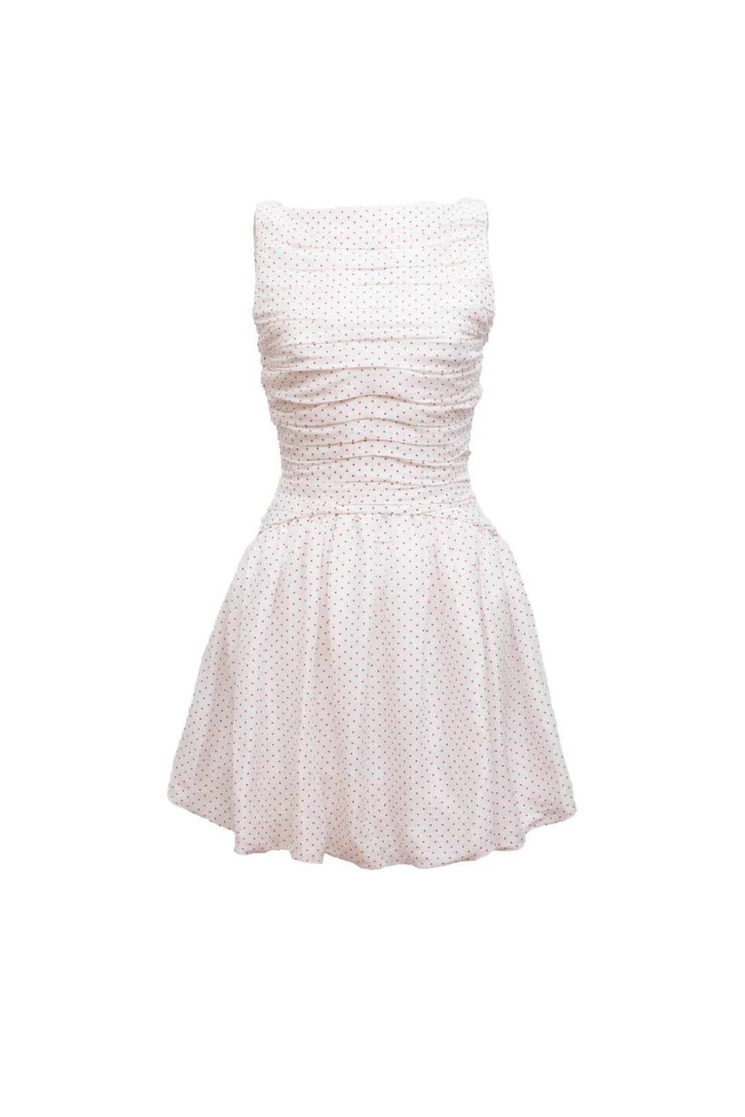 Val Mini Dress Red and White Spot