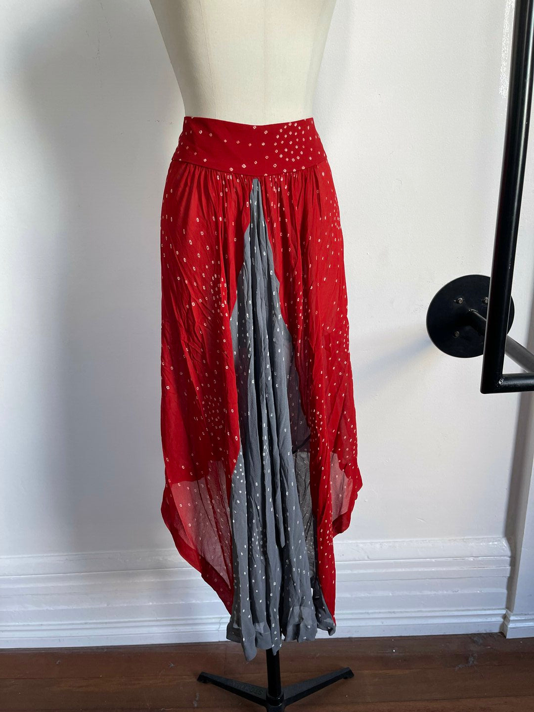 HAND SHIBORI DYED SKIRT