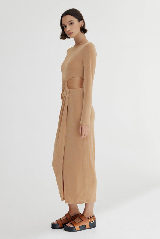 SIGNIFICANT OTHER Ivy Midi Dress - Sand