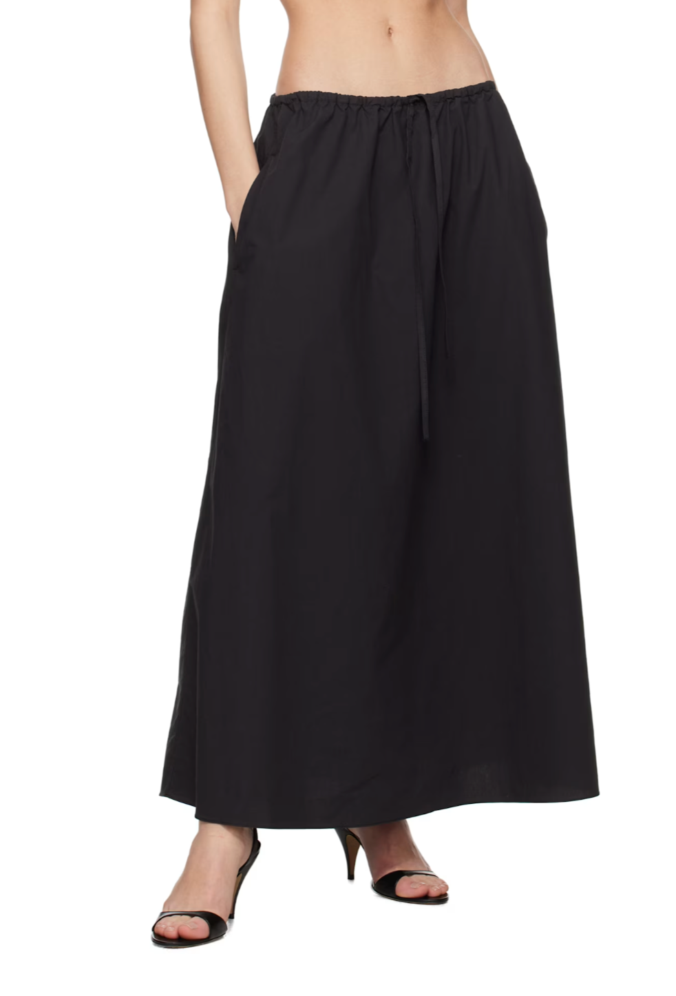 MATTEAU Drawcord Skirt - Black