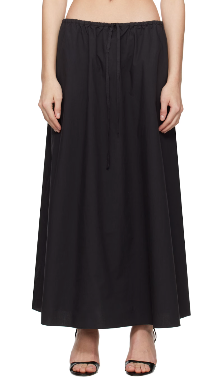 MATTEAU Drawcord Skirt - Black