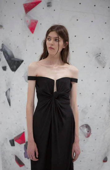 BLACK KNOT DRESS