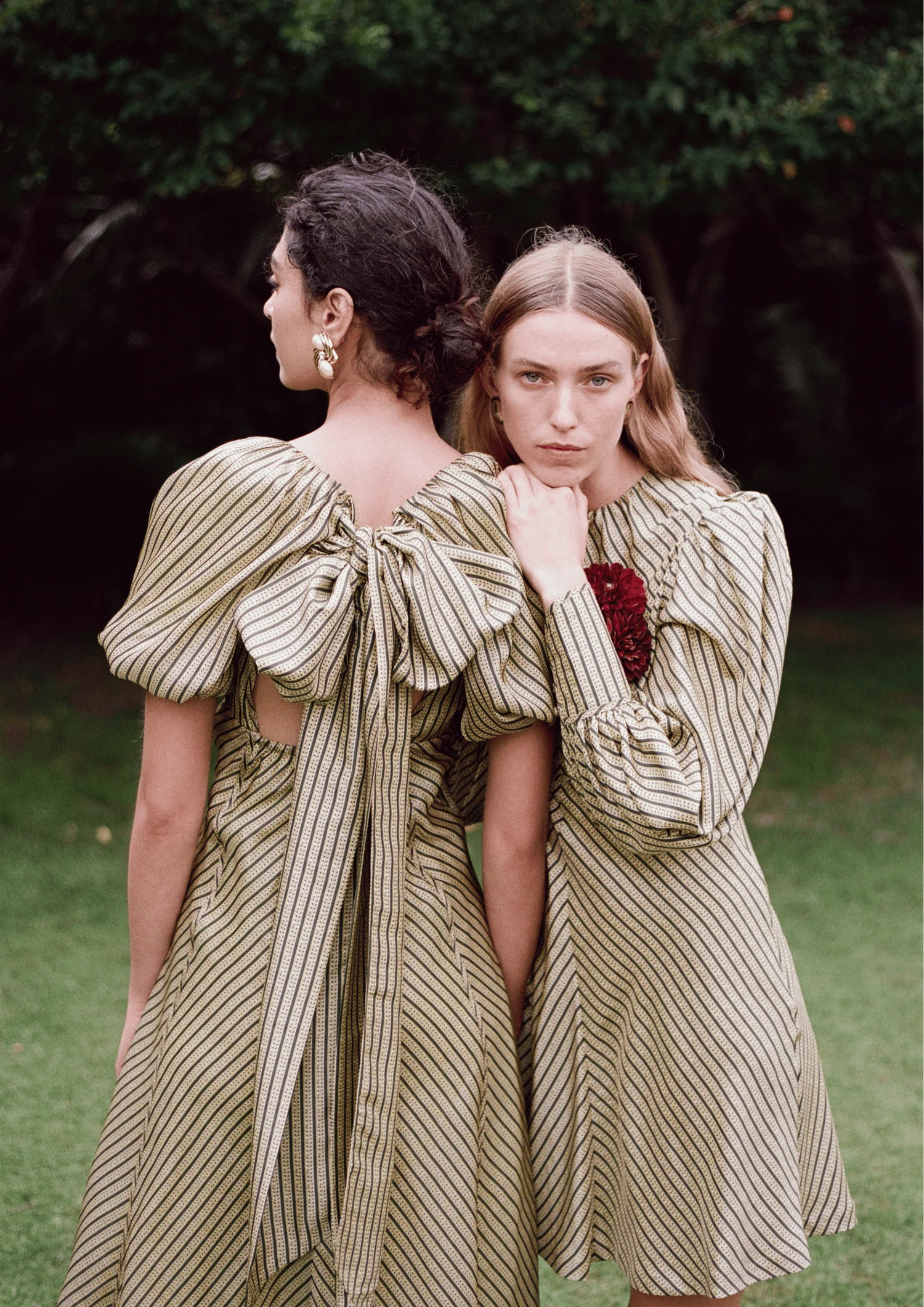 Tess Dress - Silk/Linen - Native Stripe Tess Dress - Silk/Linen - Native Stripe