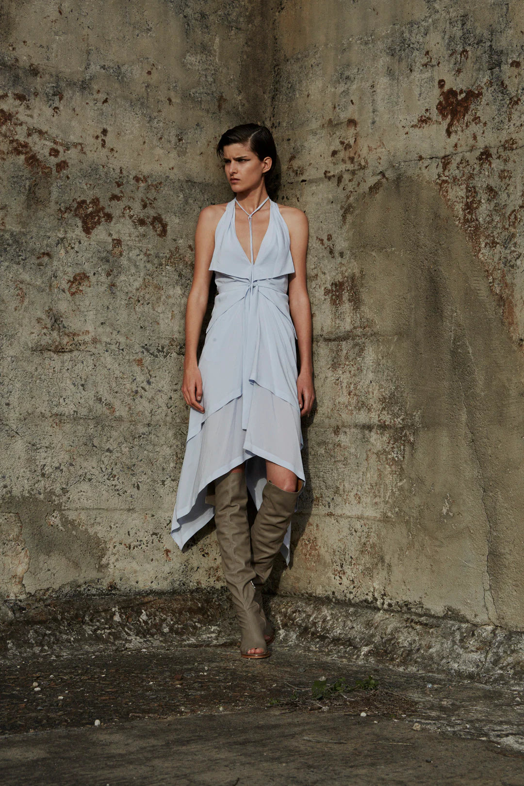 Puzzle Block System Dress - Blue