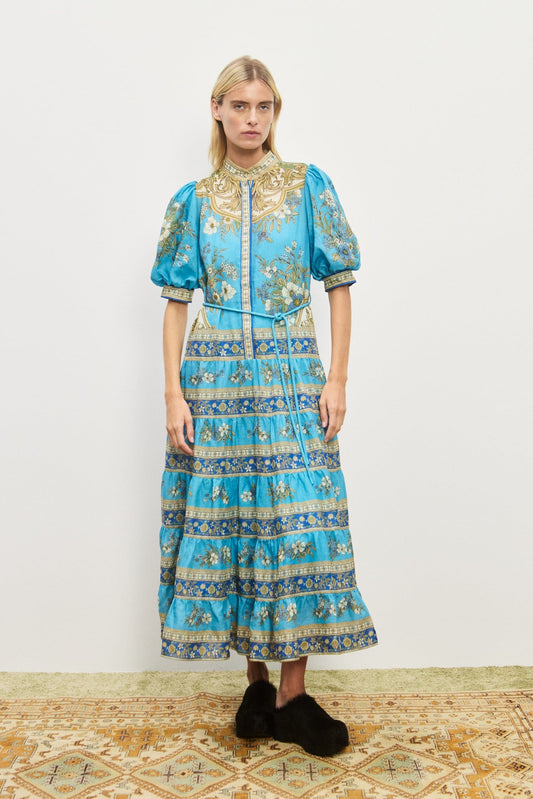 CASSIE TIERED MIDI DRESS