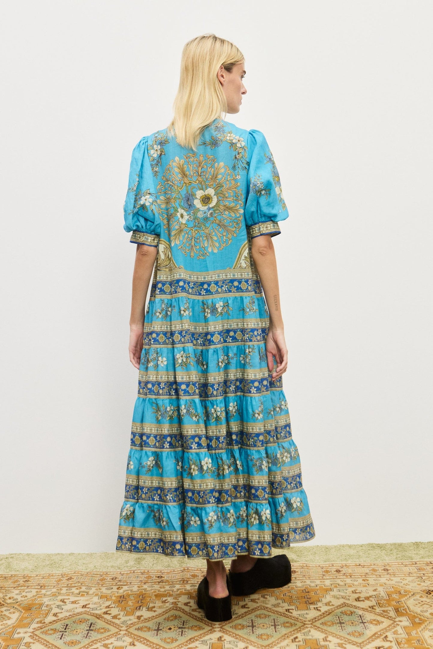 CASSIE TIERED MIDI DRESS