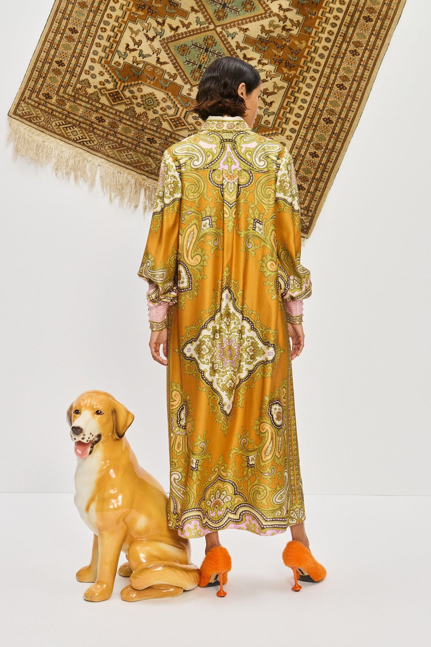 CLEMENZA SILK SHIRTDRESS