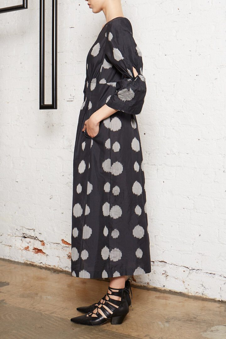 Handweave Ikat Shirtdress