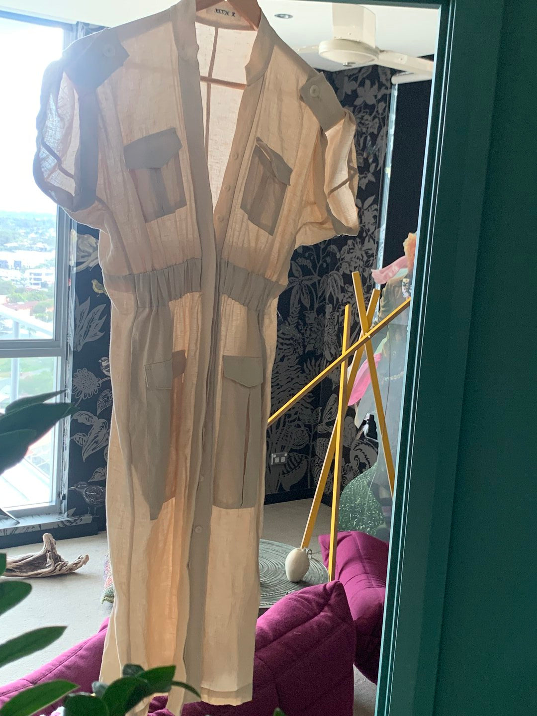 6 Pocket Safari Dress - Shell